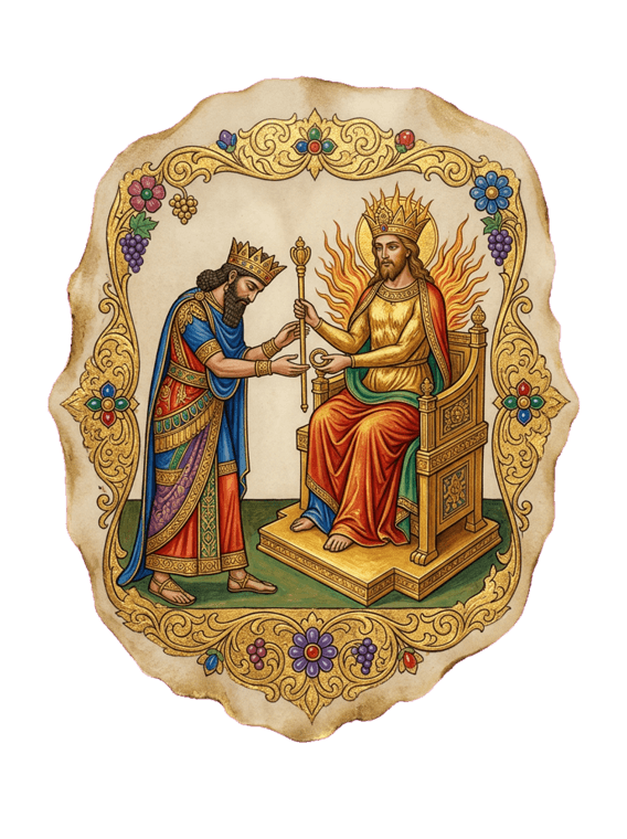 Hamurabi recebe a lei de Shamash, o deus-sol da justiça