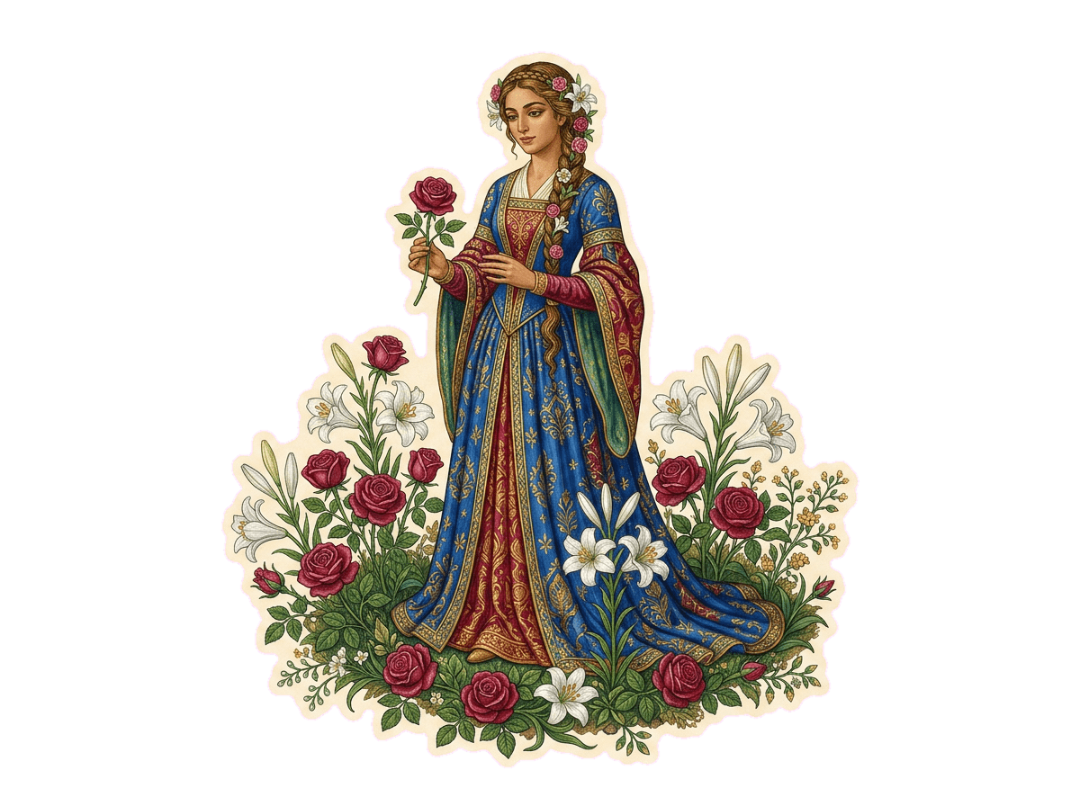 A amada, a rosa de Sarão e o lírio dos vales