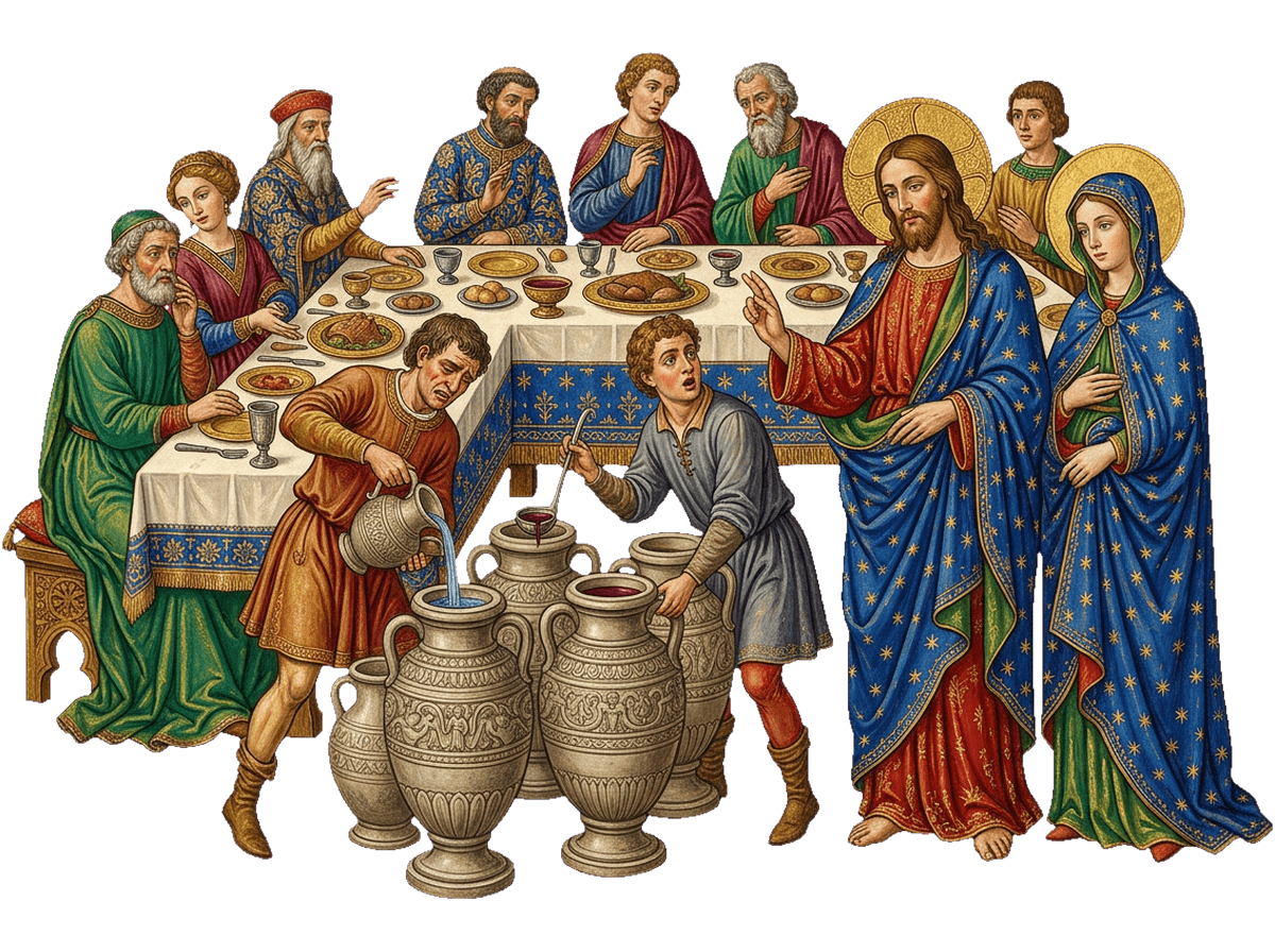 Las bodas de Caná: el agua transformada en vino, la primera señal de Jesús