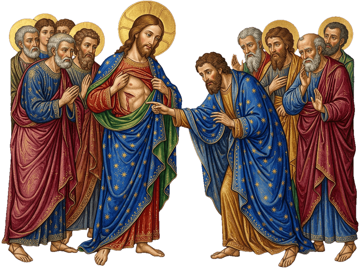 Tomás toca las llagas del Cristo resucitado: 'Señor mío y Dios mío'