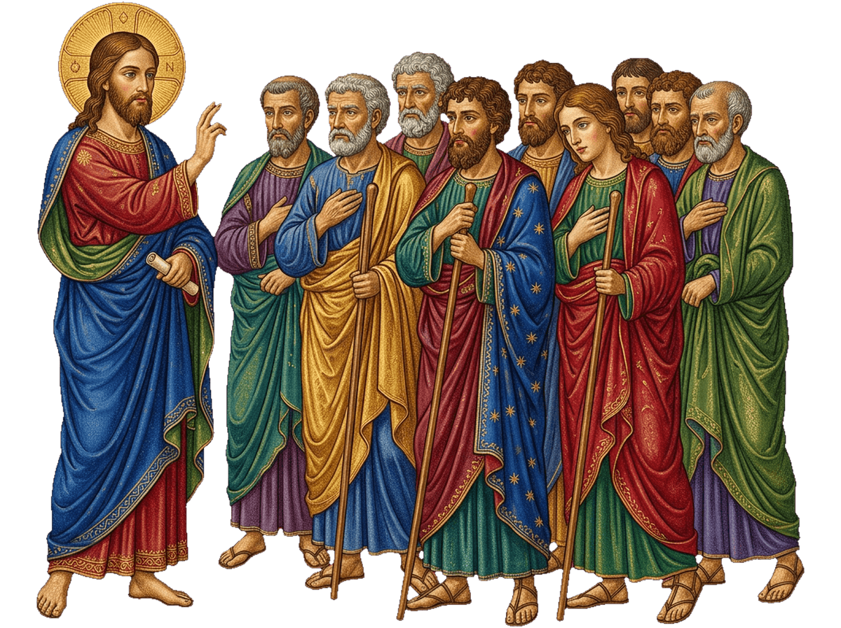 Jesús envía a los doce apóstoles en misión