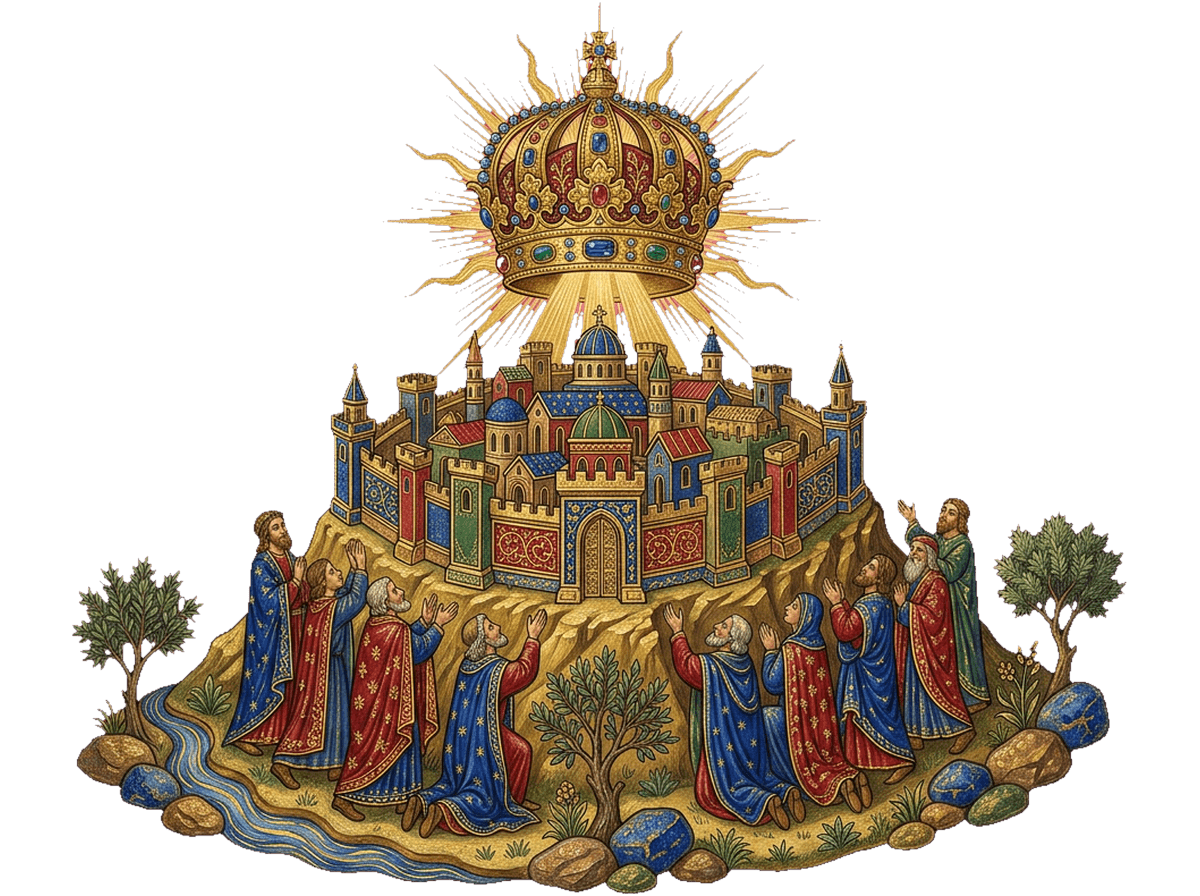 O monte Sião como refúgio santo e a coroa do reino do Senhor sobre a restauração