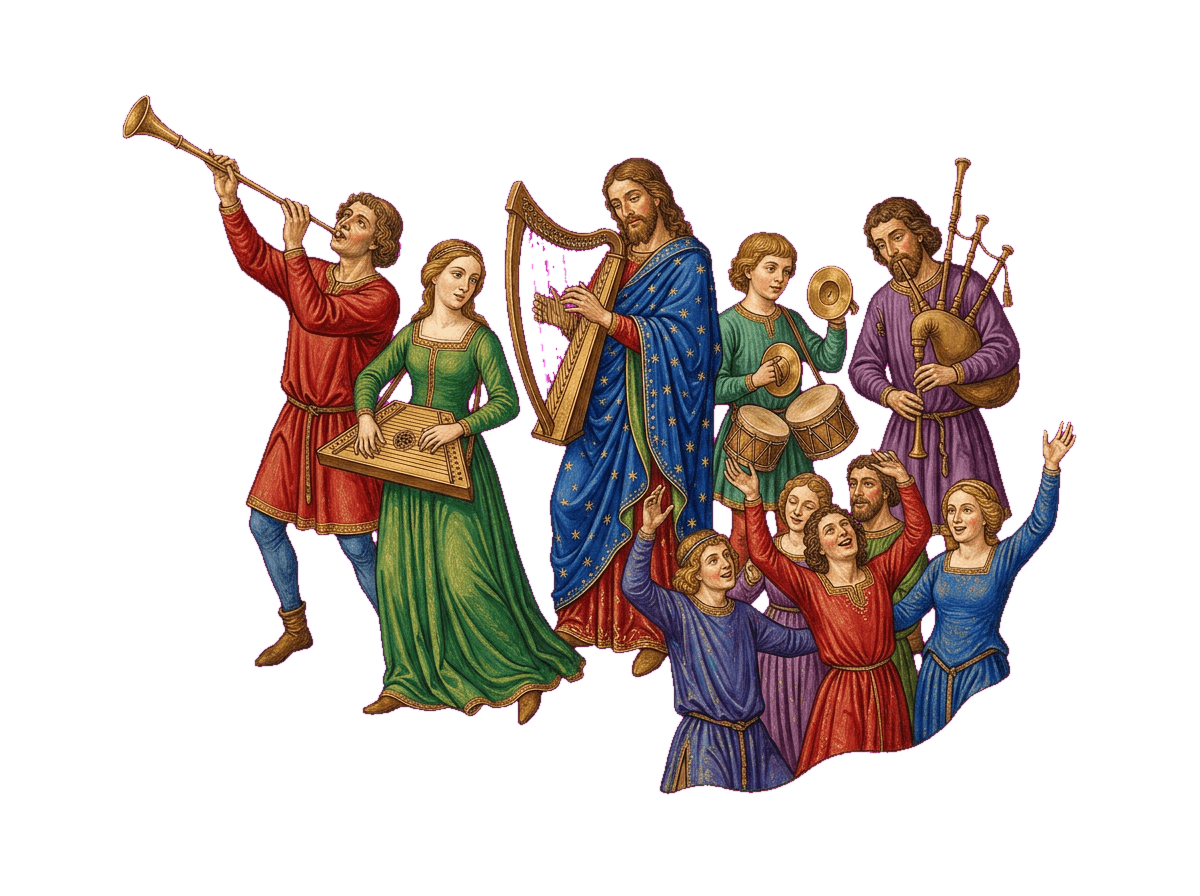 Louvai-O com todos os instrumentos (Salmo 150)