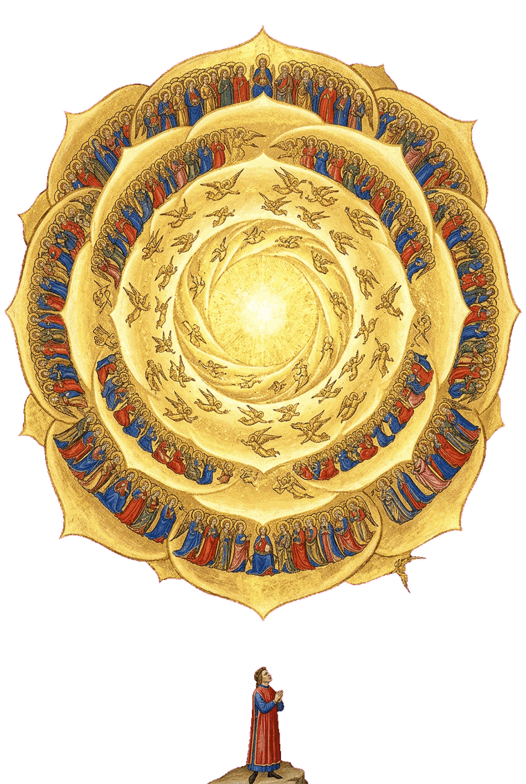 A Rosa Mística dos bem-aventurados na luz do Empíreo