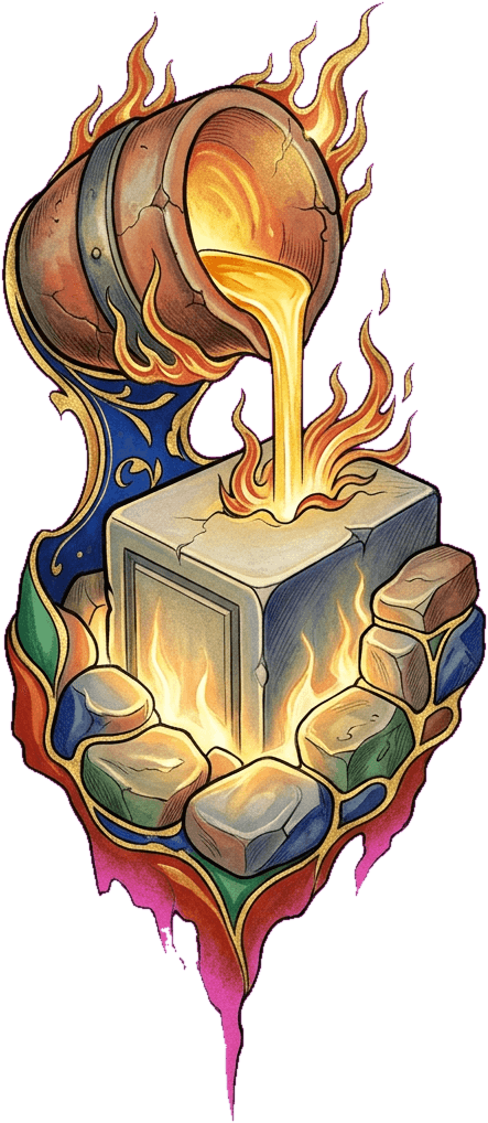 El oro probado en el fuego y la piedra angular