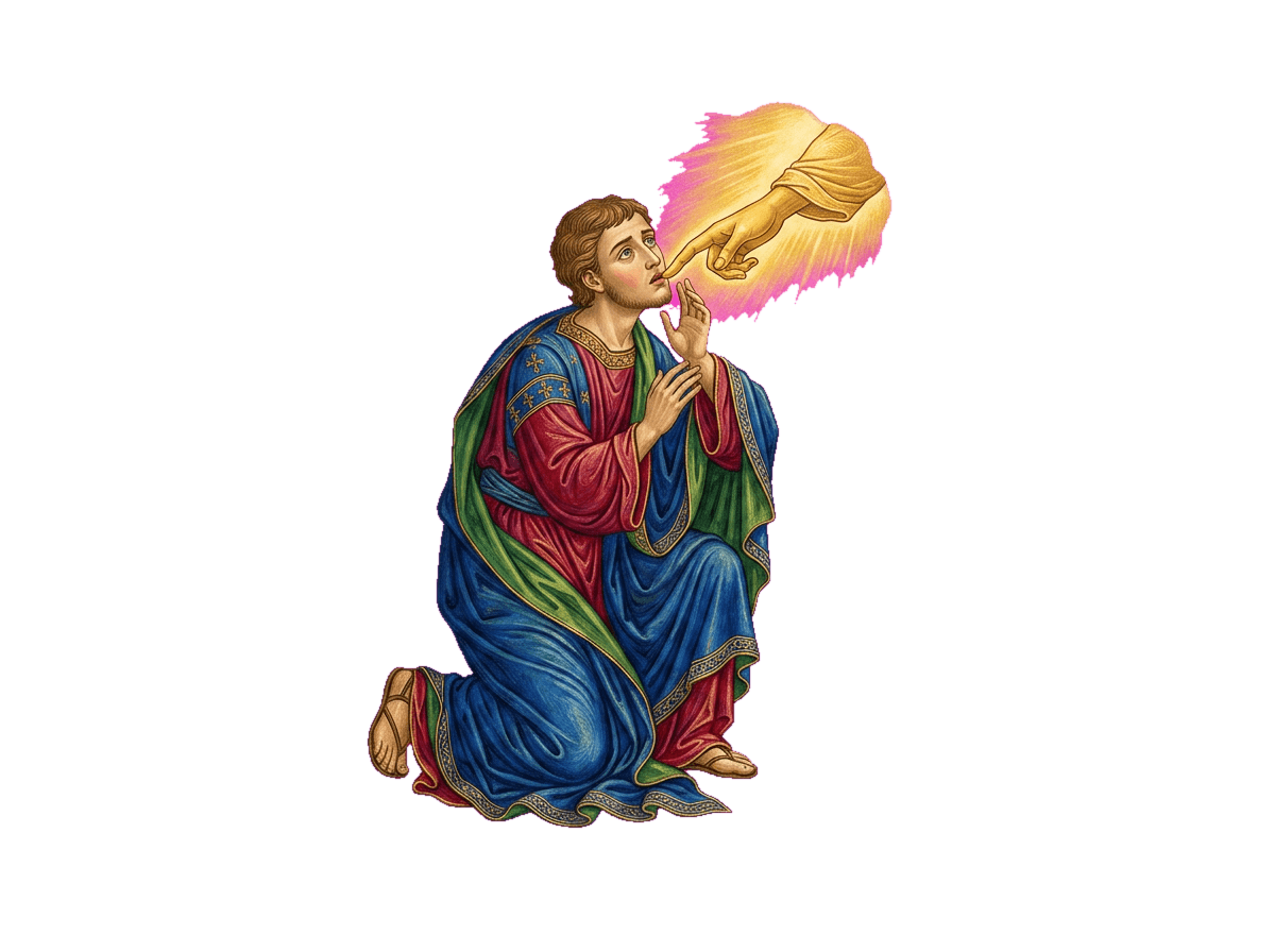 O chamado de Jeremias: a mão divina toca a sua boca