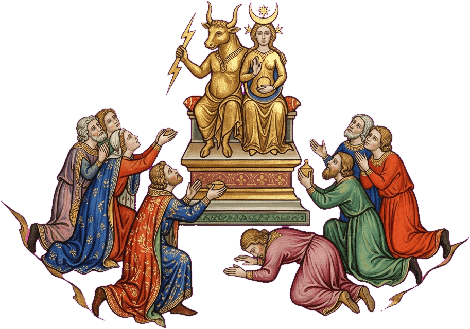Israel se prostra diante do ídolo de Baal
