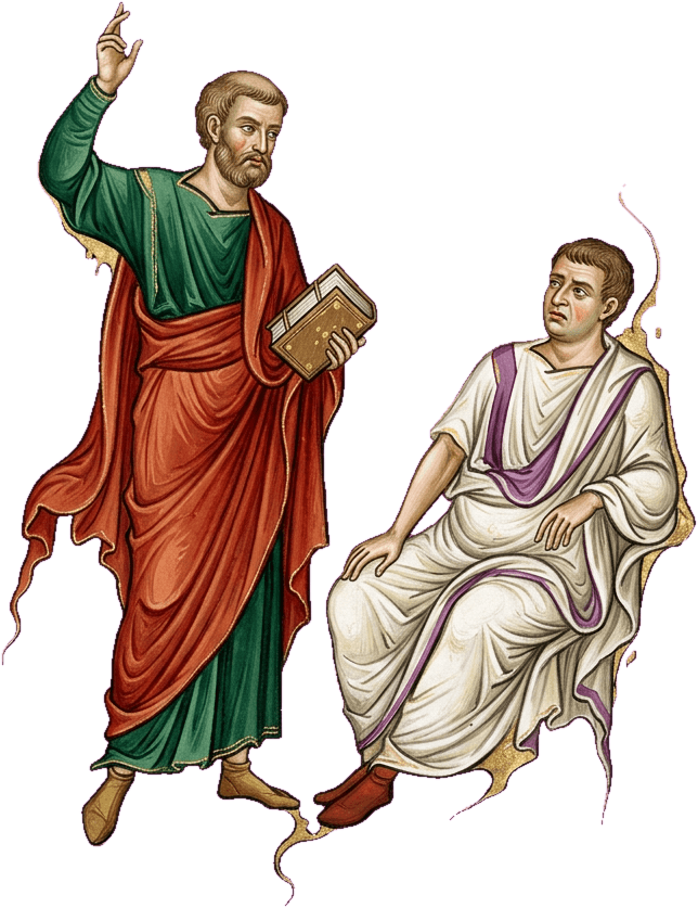 Tertuliano defende os cristãos diante de um magistrado romano